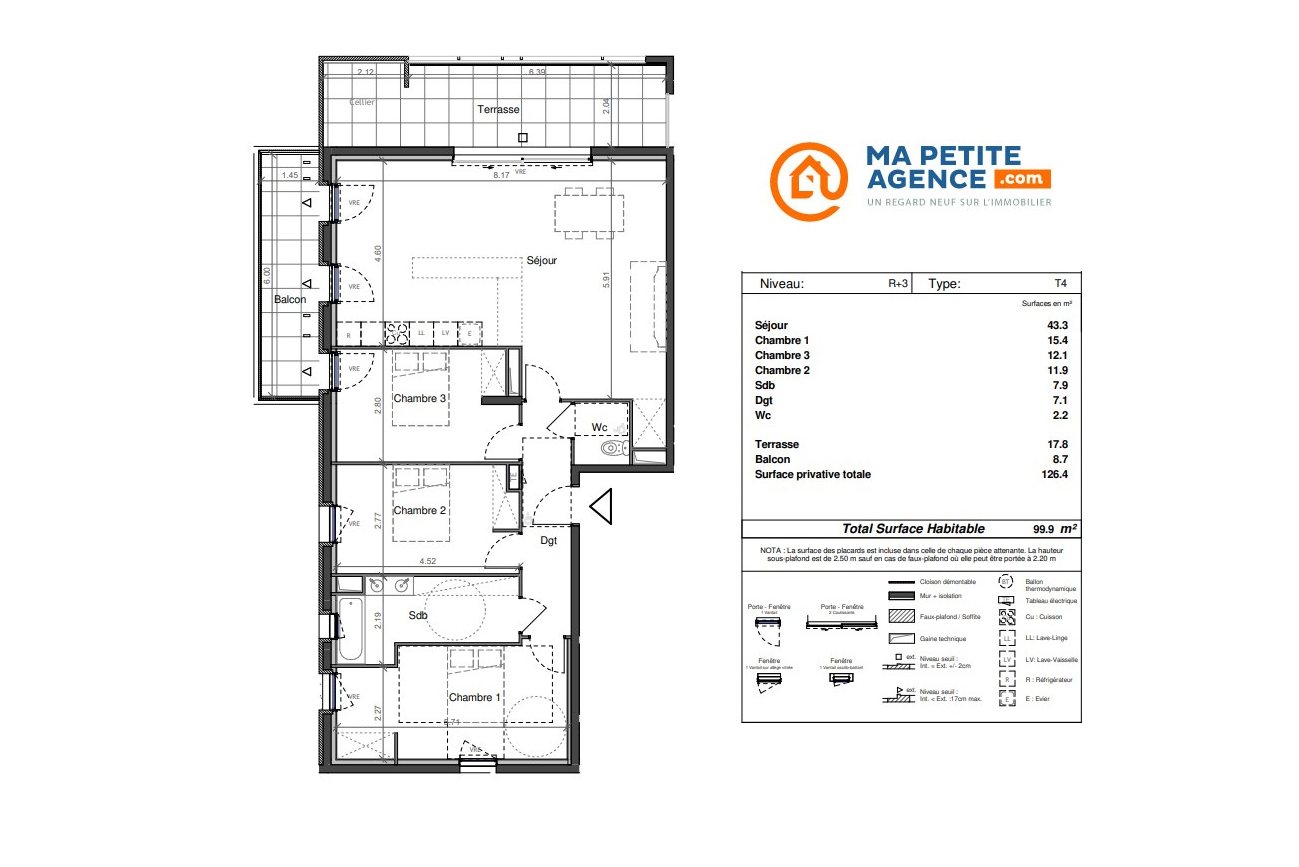 Appartement à vendre à Sète 100 m² 489 900 &euro; | Ma Petite Agence