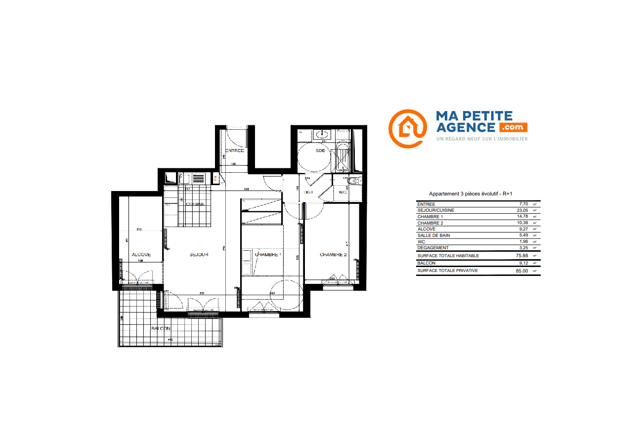 Appartement à vendre à Étaples 75 m² 275 200 € | Ma Petite Agence