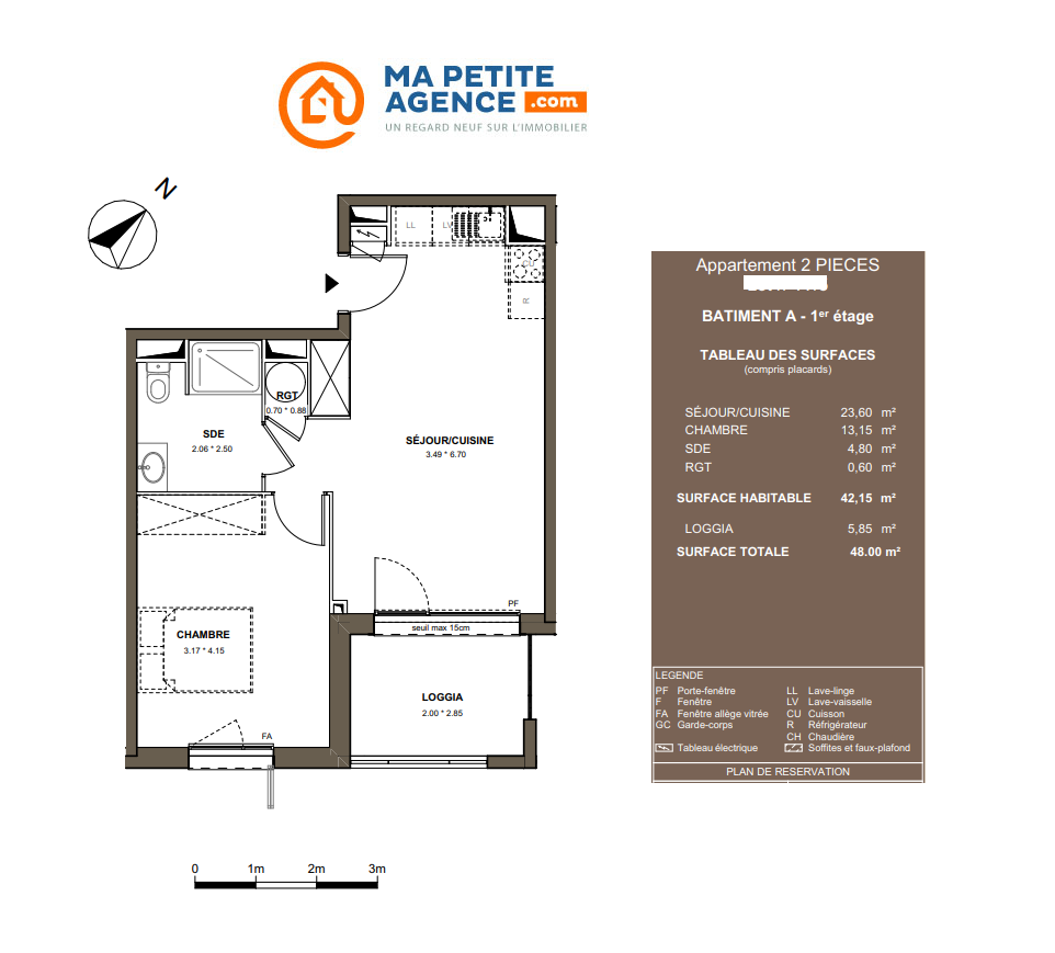 Appartement à vendre à Fenouillet 42 m² 143 800 &euro; | Ma Petite Agence