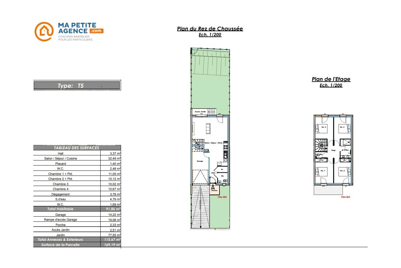 Maison à vendre à VILLELONGUE DE LA SALANQUE 92 m² 239 000 € | Ma Petite Agence