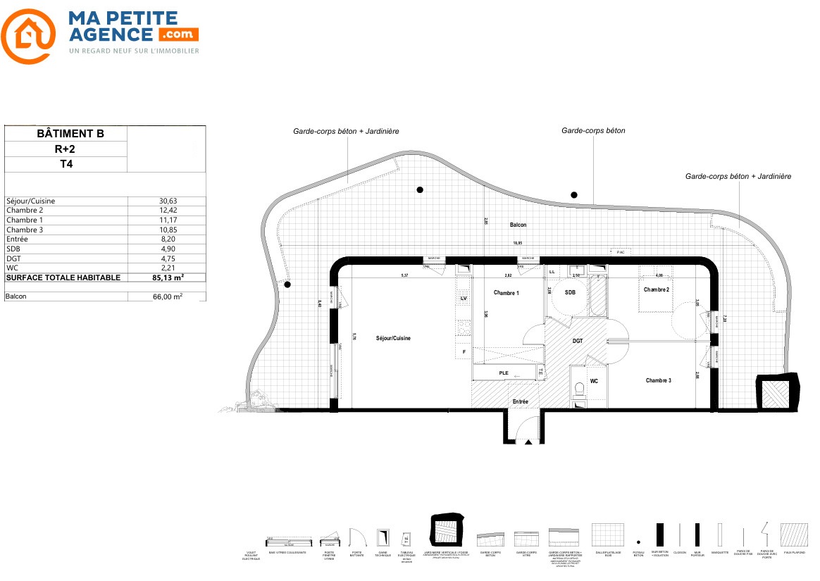Appartement à vendre à Lattes 85 m² 440 000 &euro; | Ma Petite Agence