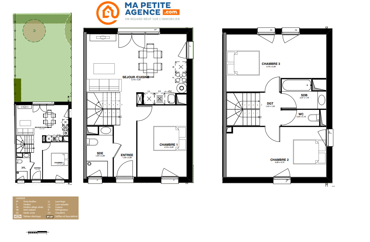 Maison à vendre à Carbon-Blanc 84 m² 288 500 &euro; | Ma Petite Agence