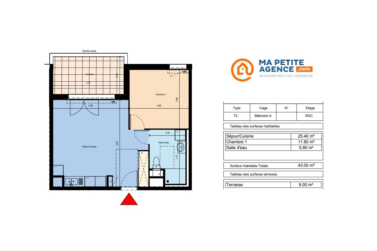 Appartement à vendre à Salon-de-Provence 43 m² 197 000 &euro; | Ma Petite Agence