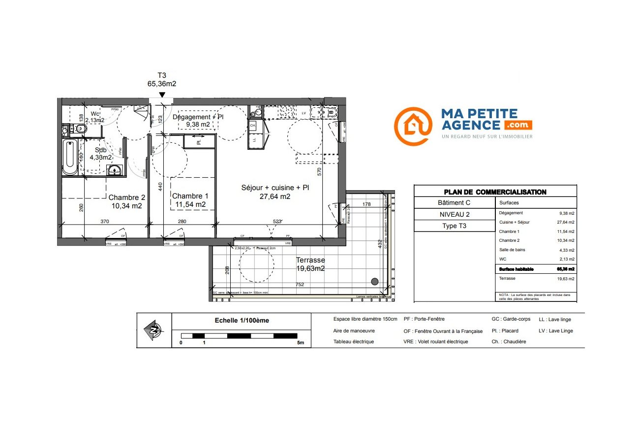 Appartement à vendre à Villeneuve-lès-Avignon 65 m² 309 900 € | Ma Petite Agence