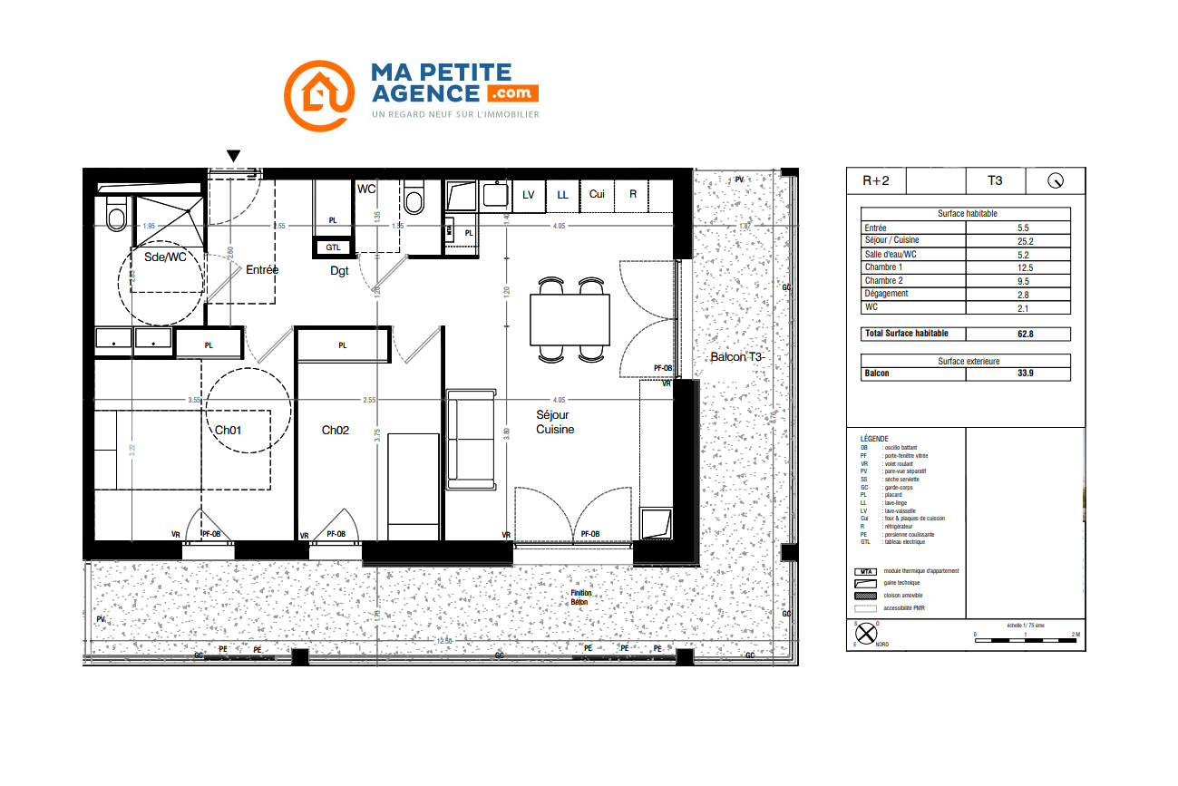 Appartement à vendre à Lormont 63 m² 220 664 &euro; | Ma Petite Agence