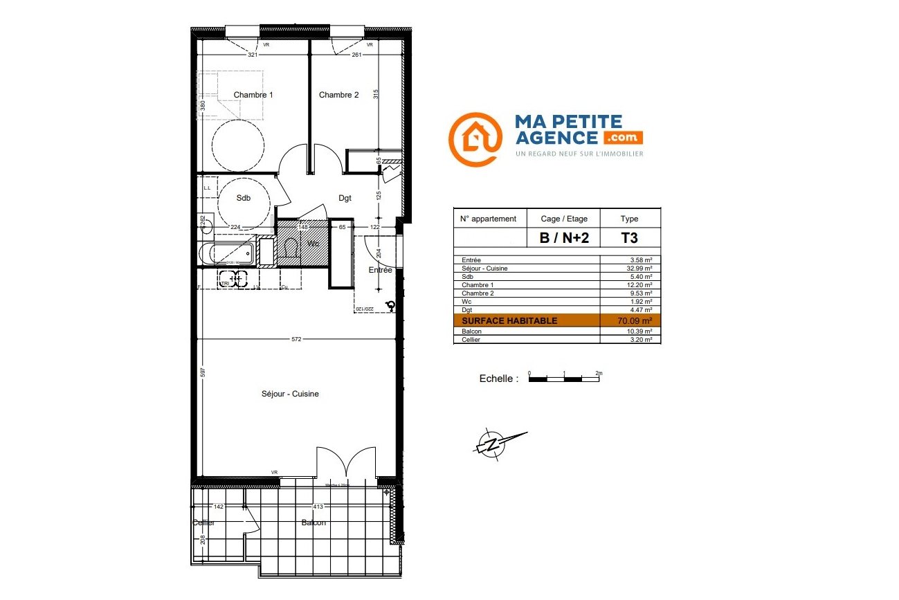 Appartement à vendre à Saint-Genis-Pouilly 70 m² 414 600 € | Ma Petite Agence