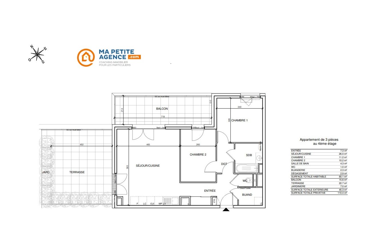 Appartement à vendre à Annecy 65 m² 484 000 € | Ma Petite Agence