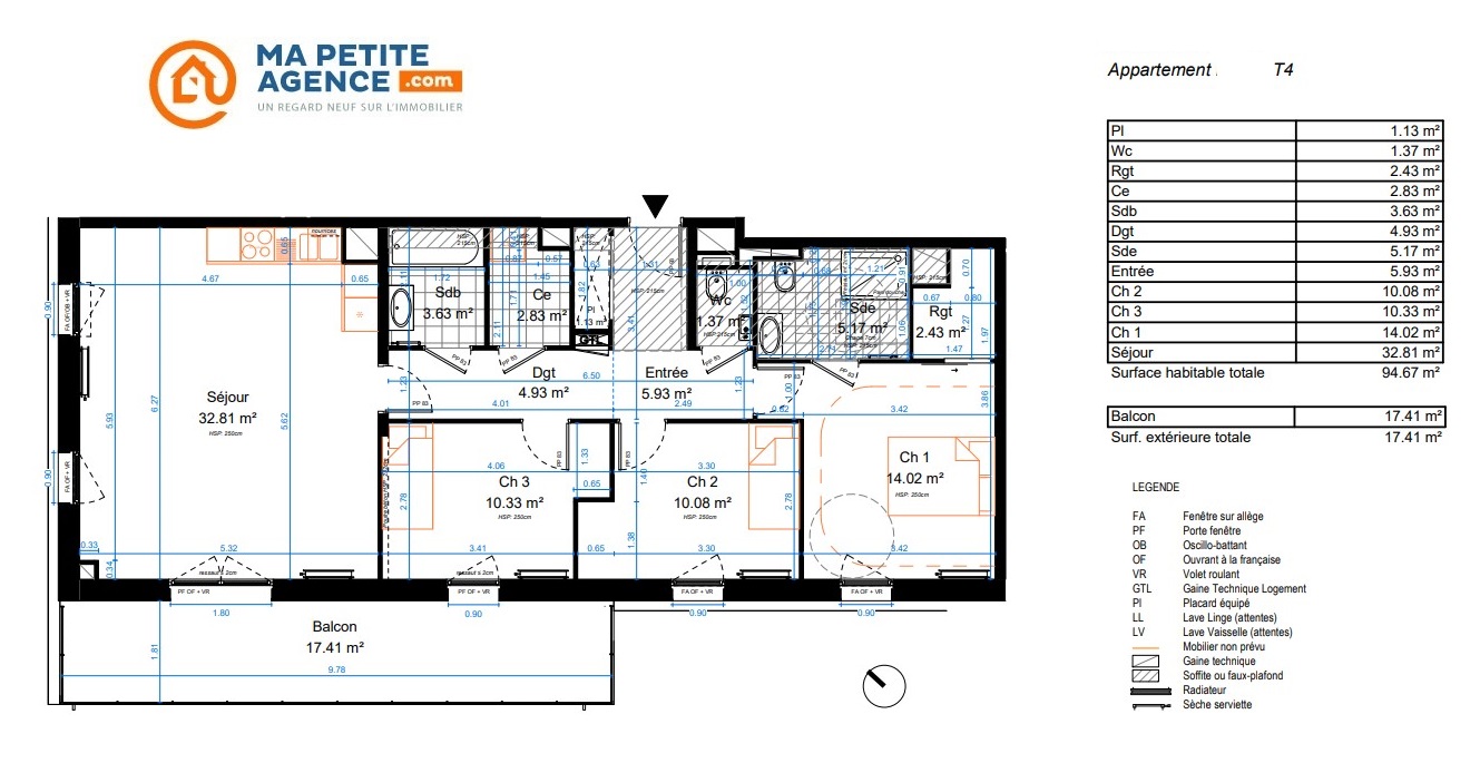 Appartement à vendre à Marcq-en-Barœul 94 m² 622 000 € | Ma Petite Agence