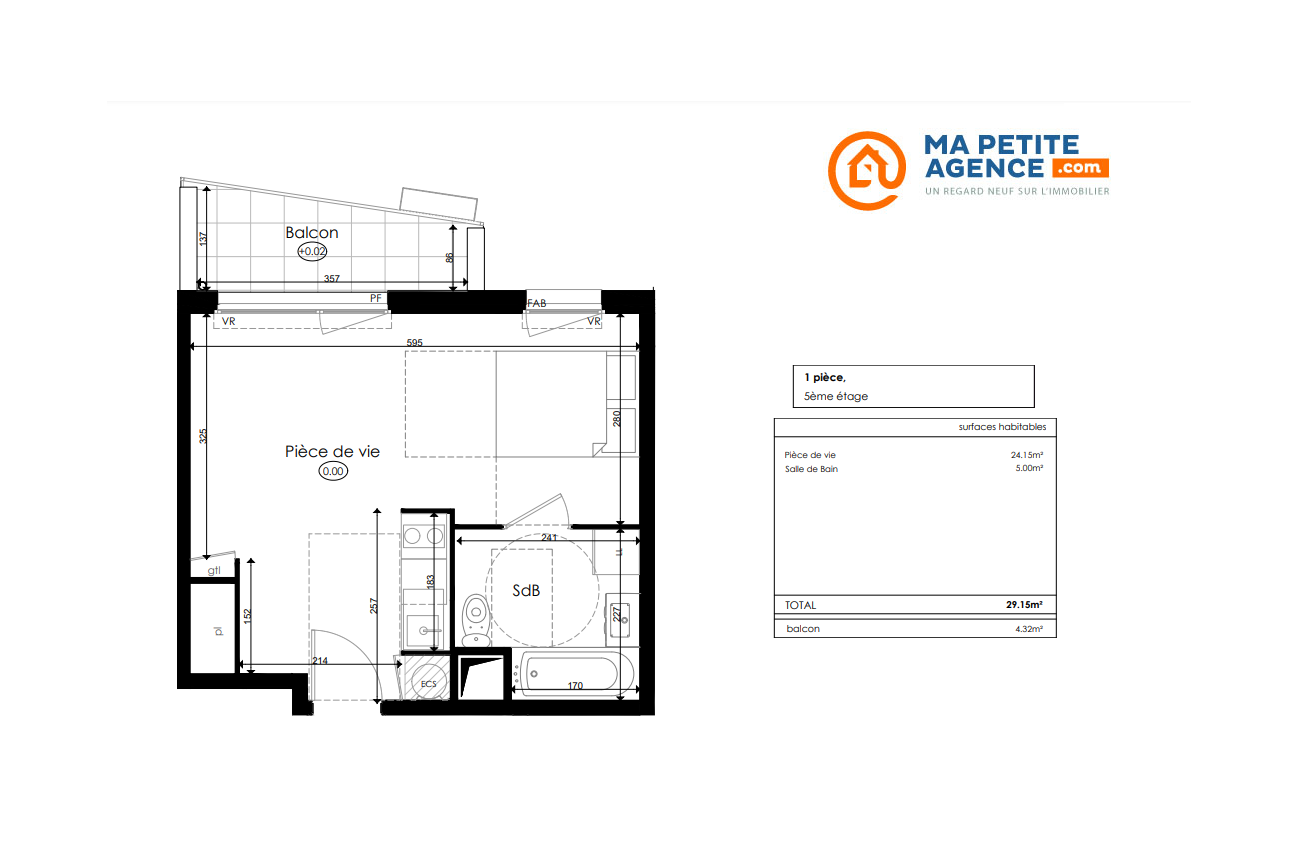 Appartement à vendre à CHENOVE 29 m² 132 000 € | Ma Petite Agence