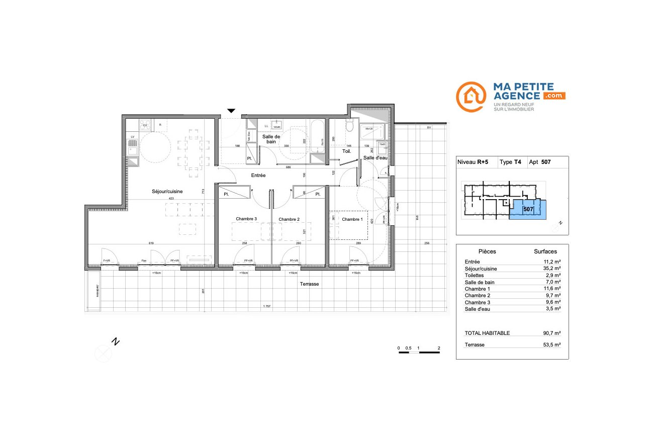 Appartement à vendre à Montpellier 60 m² 278 696 &euro; | Ma Petite Agence