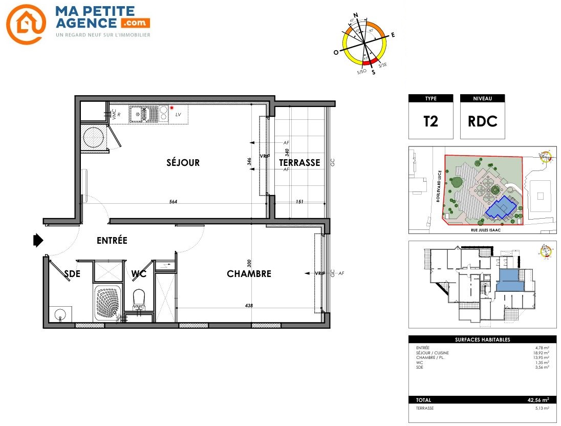 Appartement à vendre à MARSEILLE 43 m² 250 000 &euro; | Ma Petite Agence