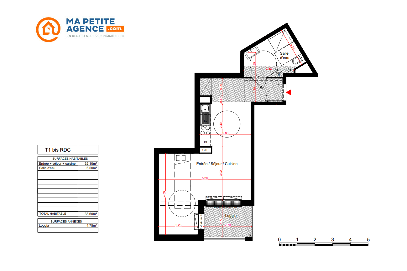 Appartement à vendre à Teich 38 m² 195 000 € | Ma Petite Agence