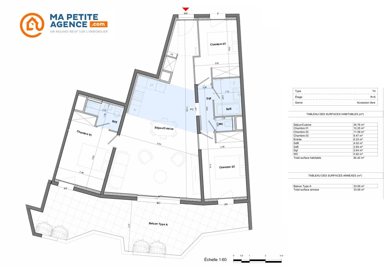 Appartement à vendre à Lattes 84 m² 479 900 &euro; | Ma Petite Agence