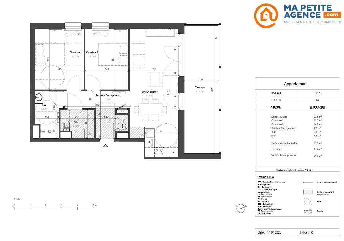 Appartement à vendre à Saint-Loubès 61 m² 223 000 &euro; | Ma Petite Agence