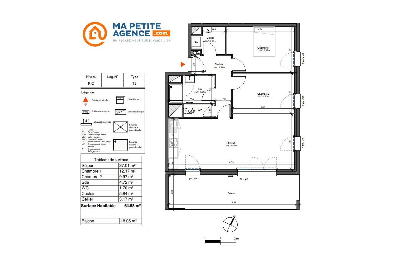 Appartement à vendre à Avrillé 64 m² 289 900 € | Ma Petite Agence