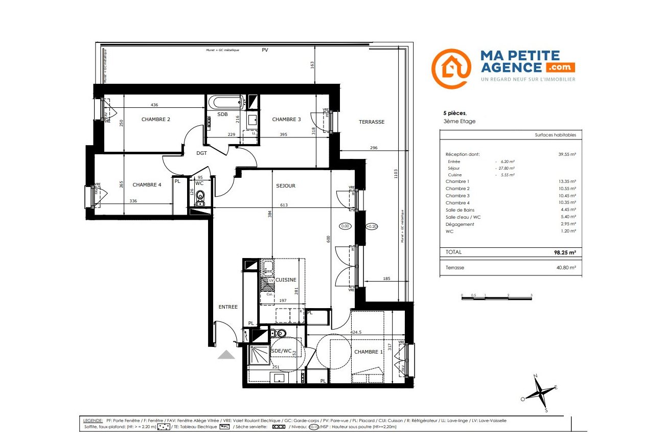 Appartement à vendre à ORLEANS 98 m² 385 000 € | Ma Petite Agence