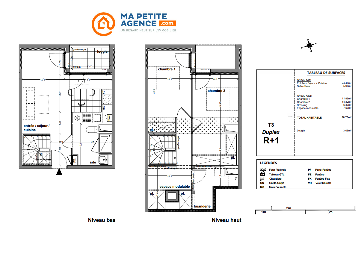 Appartement à vendre à Mérignac 68 m² 295 000 € | Ma Petite Agence