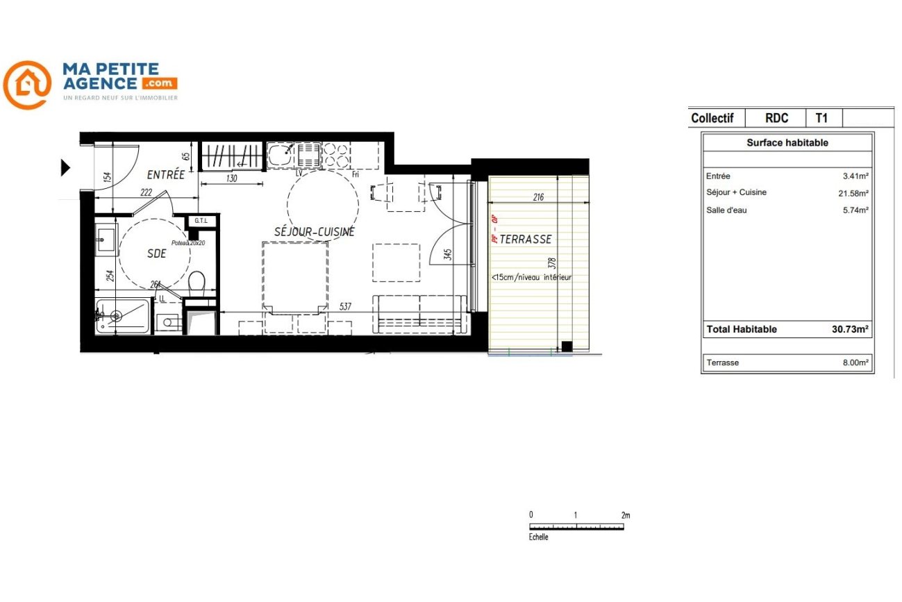 Appartement à vendre à TALENCE 51 m² 232 800 &euro; | Ma Petite Agence