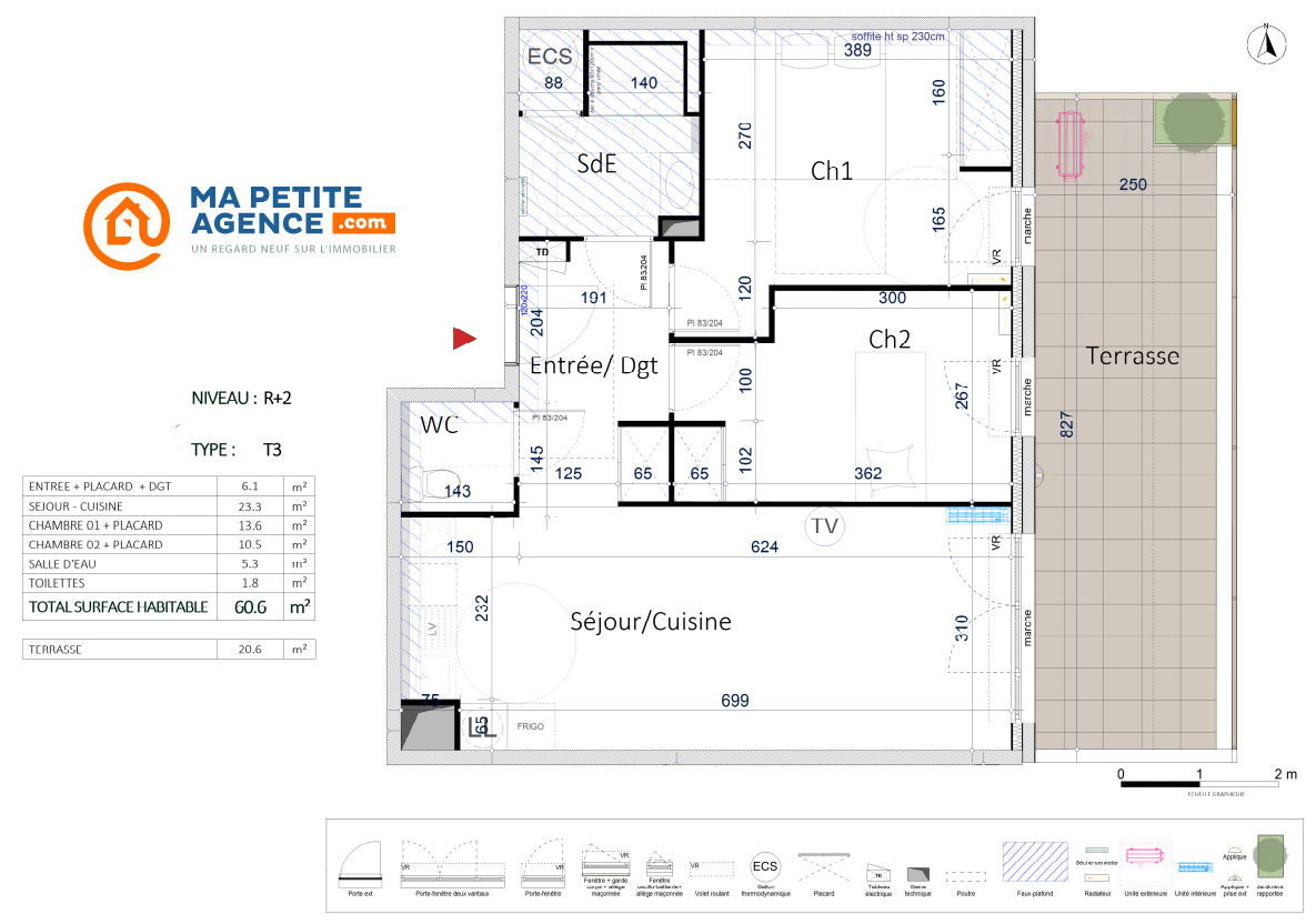Appartement à vendre à JACOU 61 m² 314 500 &euro; | Ma Petite Agence