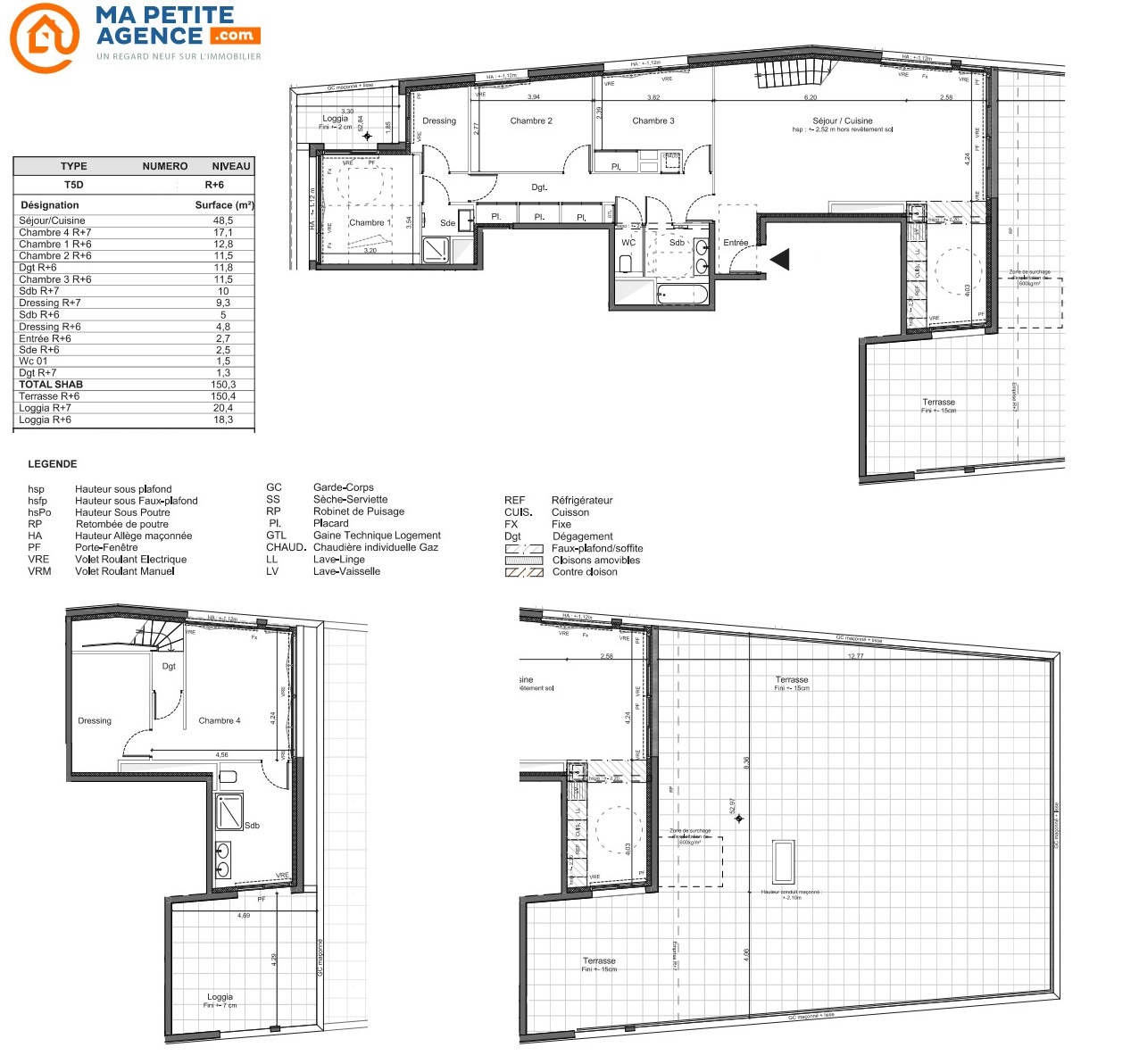 Appartement à vendre à Mérignac 116 m² 764 000 &euro; | Ma Petite Agence