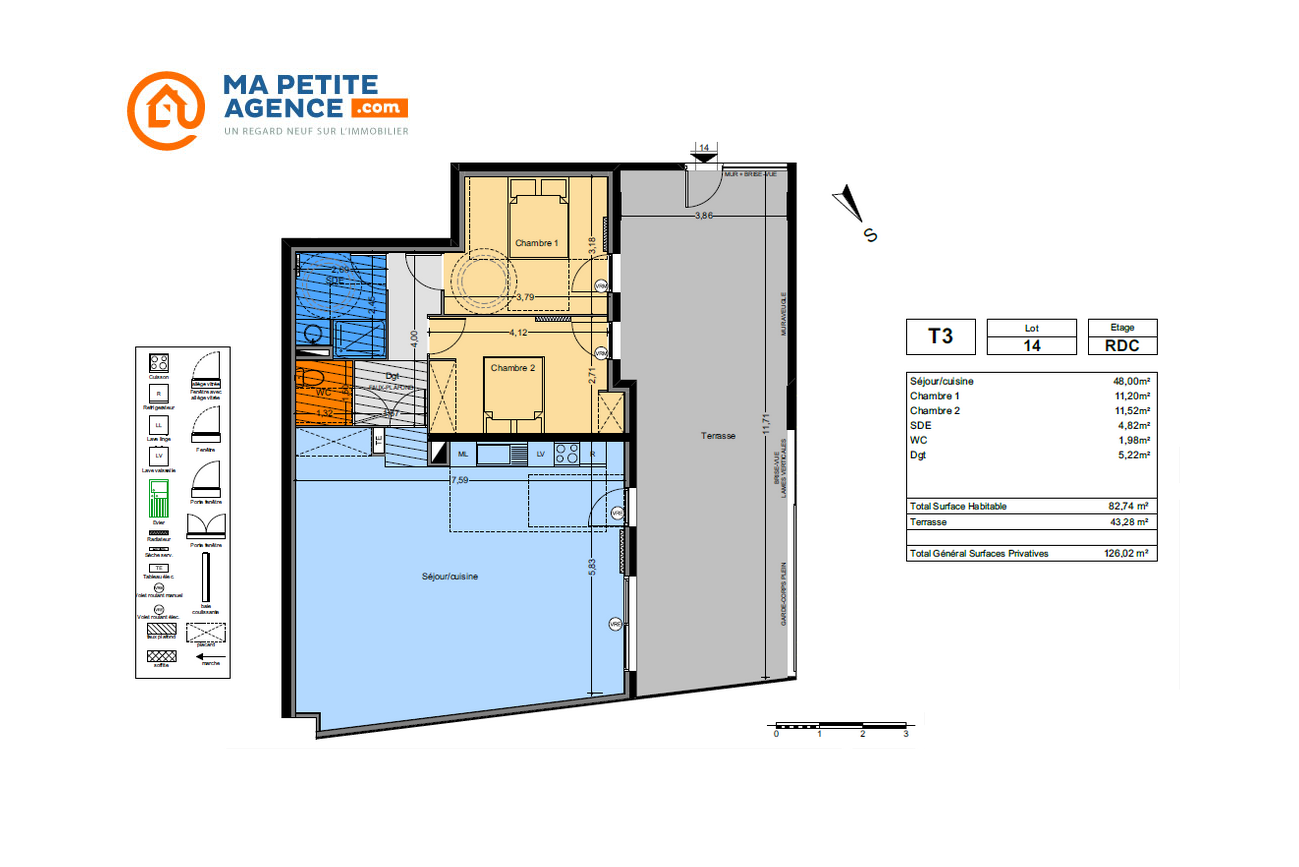 Appartement à vendre à Castelnau Le Lez 83 m² 360 500 € | Ma Petite Agence