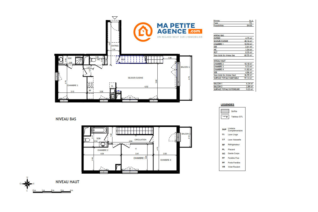 Appartement à vendre à BORDEAUX 97 m² 254 958 € | Ma Petite Agence