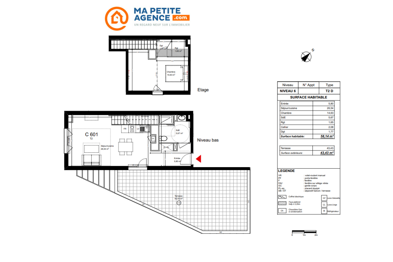 Appartement à vendre à TOULOUSE 56 m² 199 483 &euro; | Ma Petite Agence