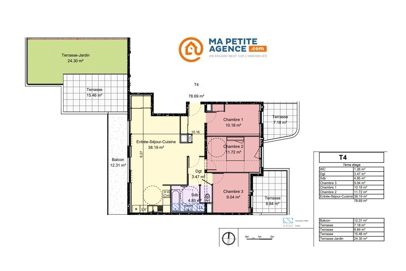 Appartement à vendre à Dijon 78 m² 339 000 € | Ma Petite Agence