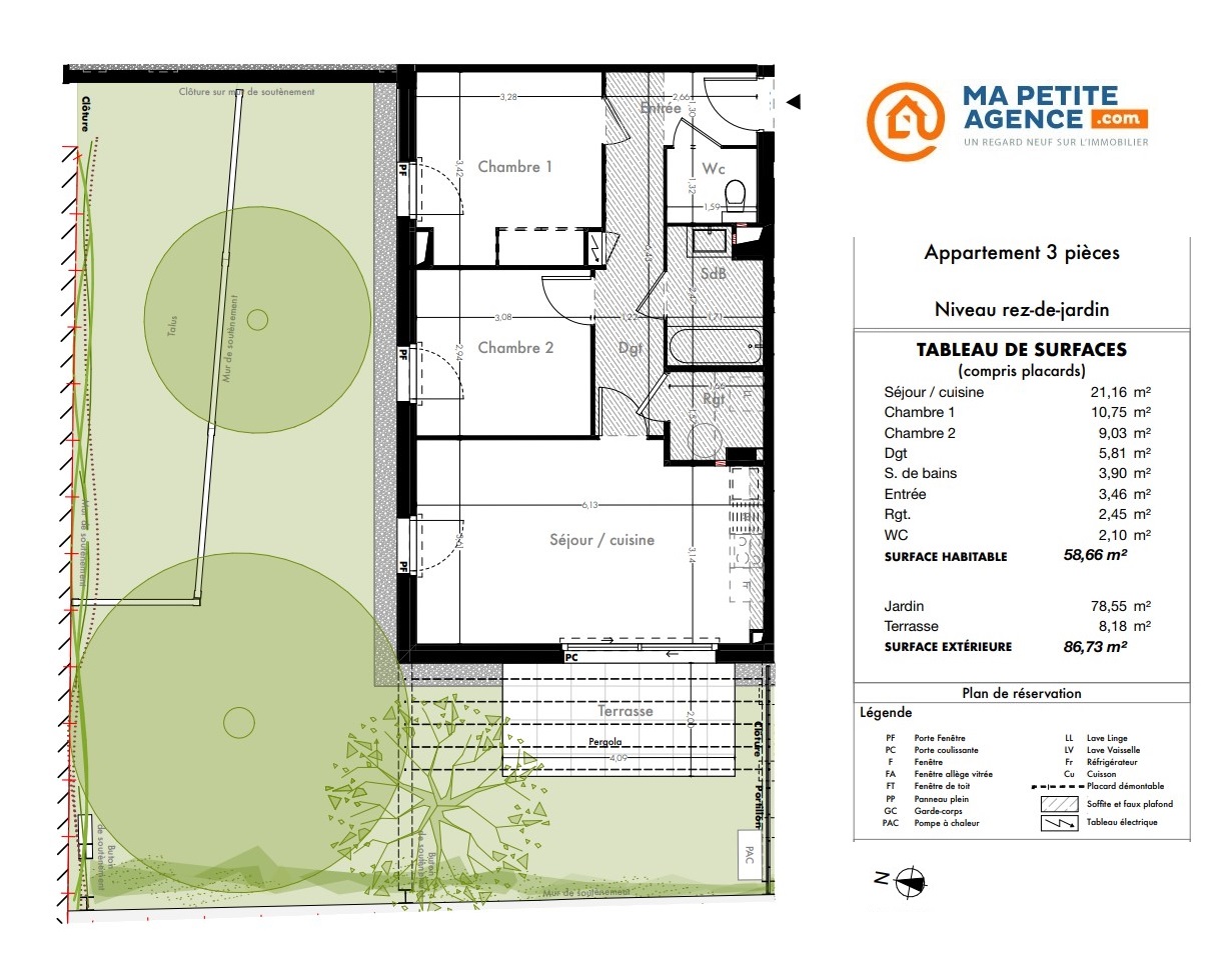 Appartement à vendre à TOULOUSE 59 m² 365 100 € | Ma Petite Agence