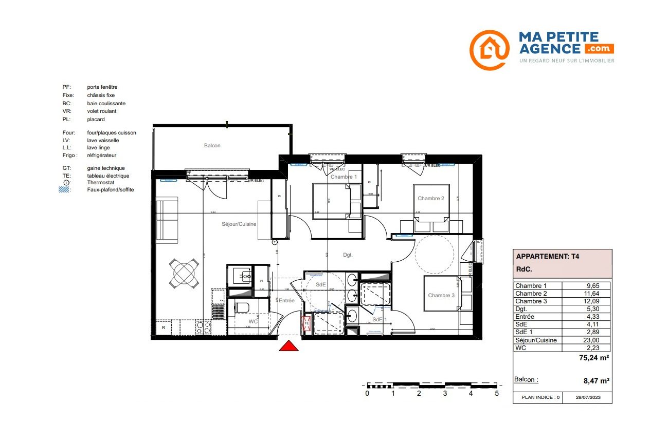 Appartement à vendre à La Teste-de-Buch 75 m² 377 530 € | Ma Petite Agence