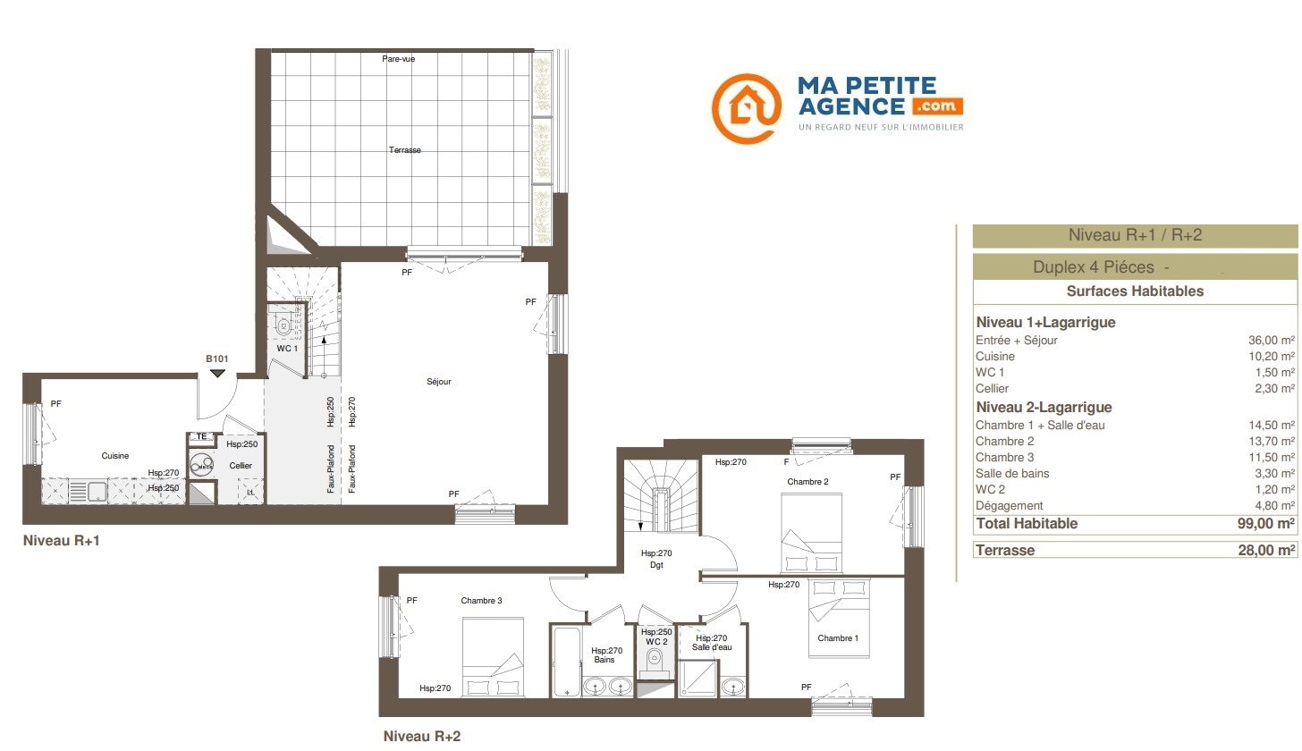 Appartement à vendre à Bordeaux 99 m² 600 000 € | Ma Petite Agence