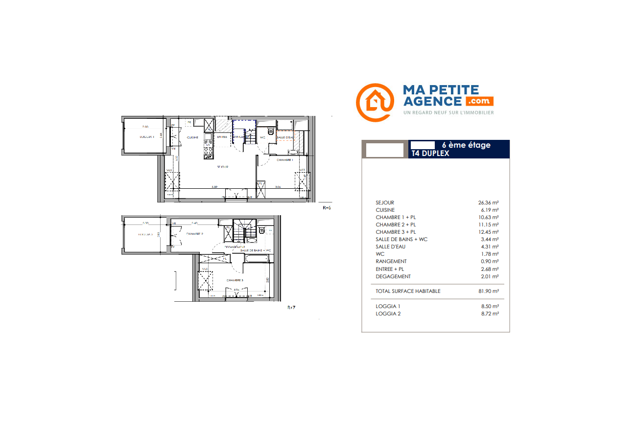 Appartement à vendre à Dijon 73 m² 293 300 € | Ma Petite Agence