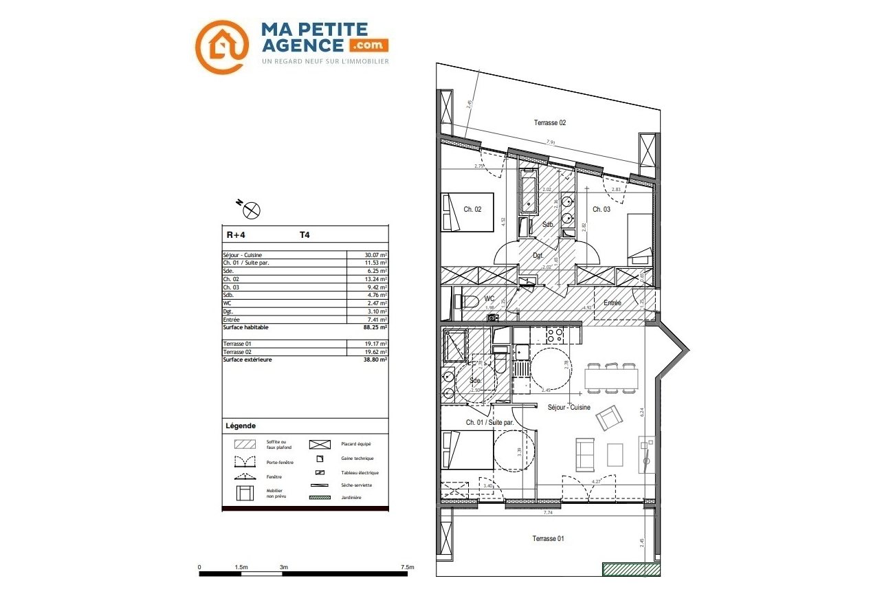 Appartement à vendre à Montpellier 88 m² 490 000 € | Ma Petite Agence