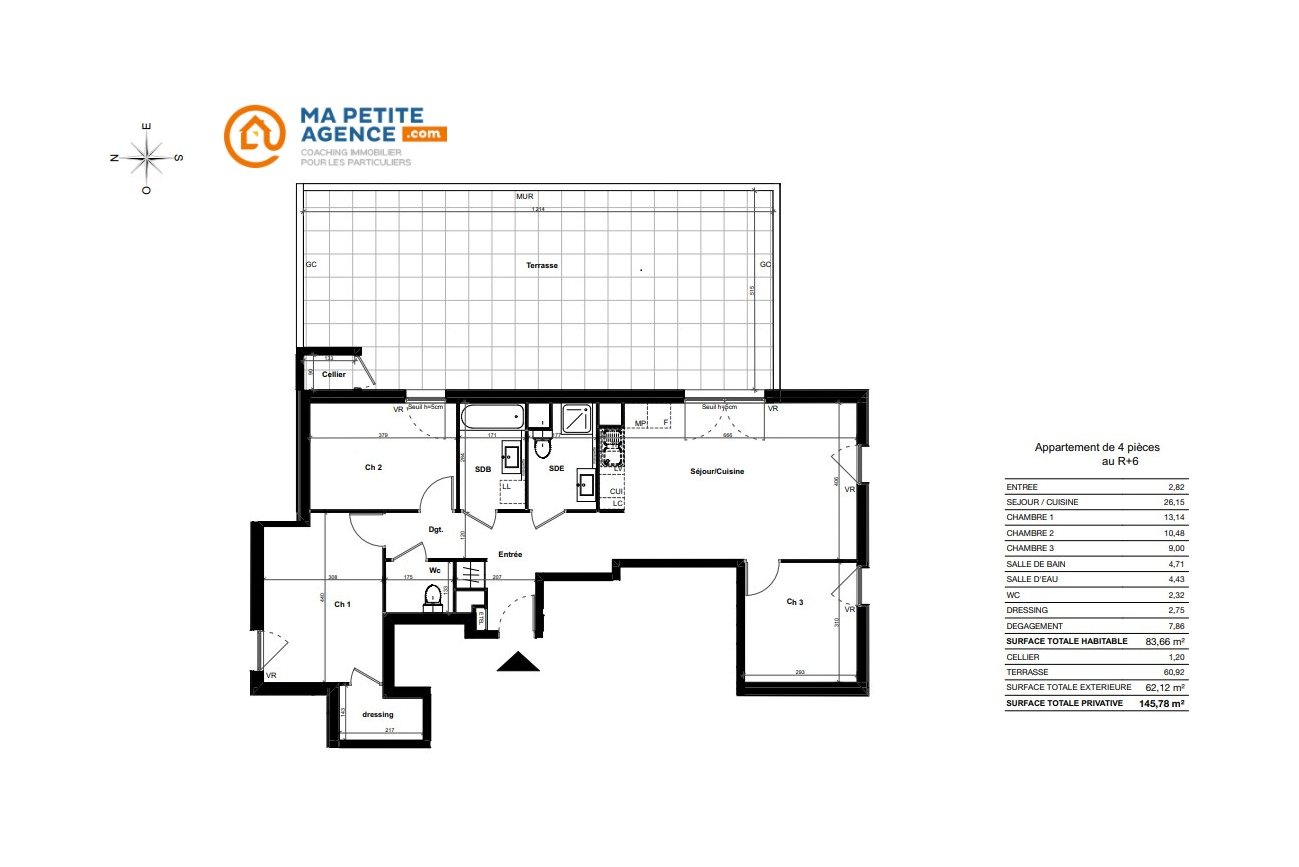 Appartement à vendre à Montpellier 84 m² 590 000 € | Ma Petite Agence