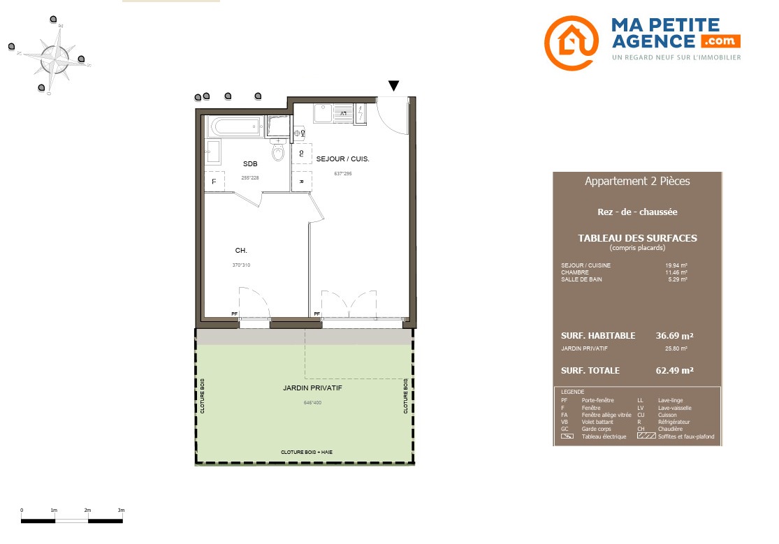 Appartement à vendre à Marans 36 m² 147 200 € | Ma Petite Agence