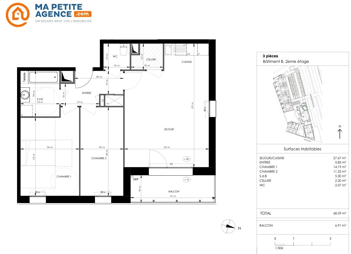 Appartement à vendre à LENS 69 m² 207 483 &euro; | Ma Petite Agence