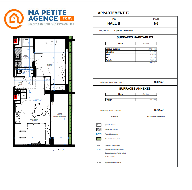 Appartement à vendre à Bordeaux 48 m² 262 000 &euro; | Ma Petite Agence