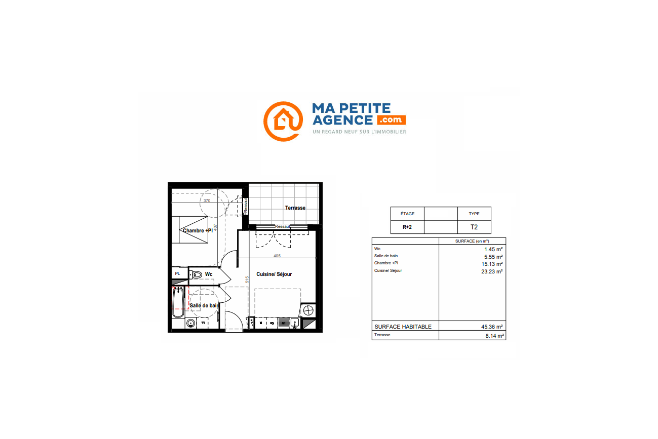 Appartement à vendre à Béziers 45 m² 176 200 € | Ma Petite Agence