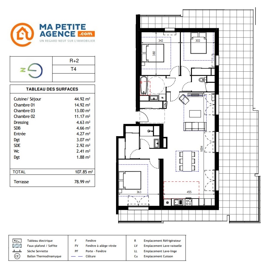Appartement à vendre à BALARUC-LES-BAINS 108 m² 511 000 &euro; | Ma Petite Agence