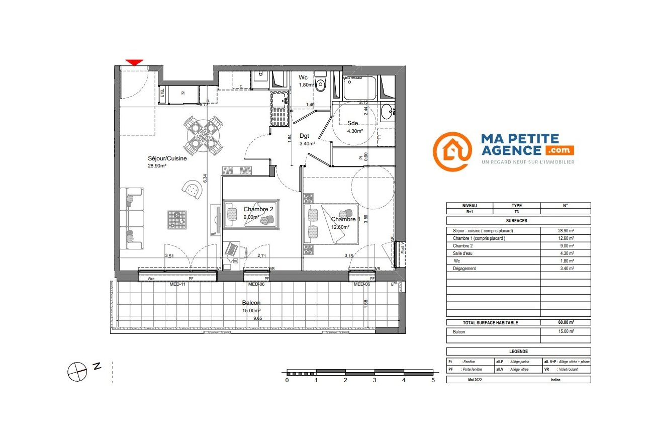 Appartement à vendre à NIEUL SUR MER 59 m² 291 000 € | Ma Petite Agence