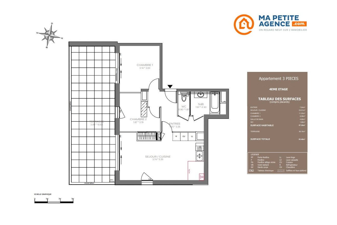 Appartement à vendre à Évian-les-Bains 55 m² 339 900 € | Ma Petite Agence