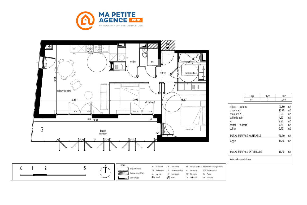 Appartement à vendre à Cenon 68 m² 225 000 € | Ma Petite Agence