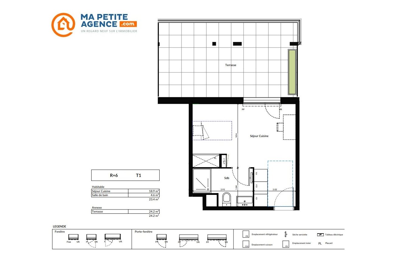 Appartement à vendre à Dijon 23 m² 126 100 € | Ma Petite Agence