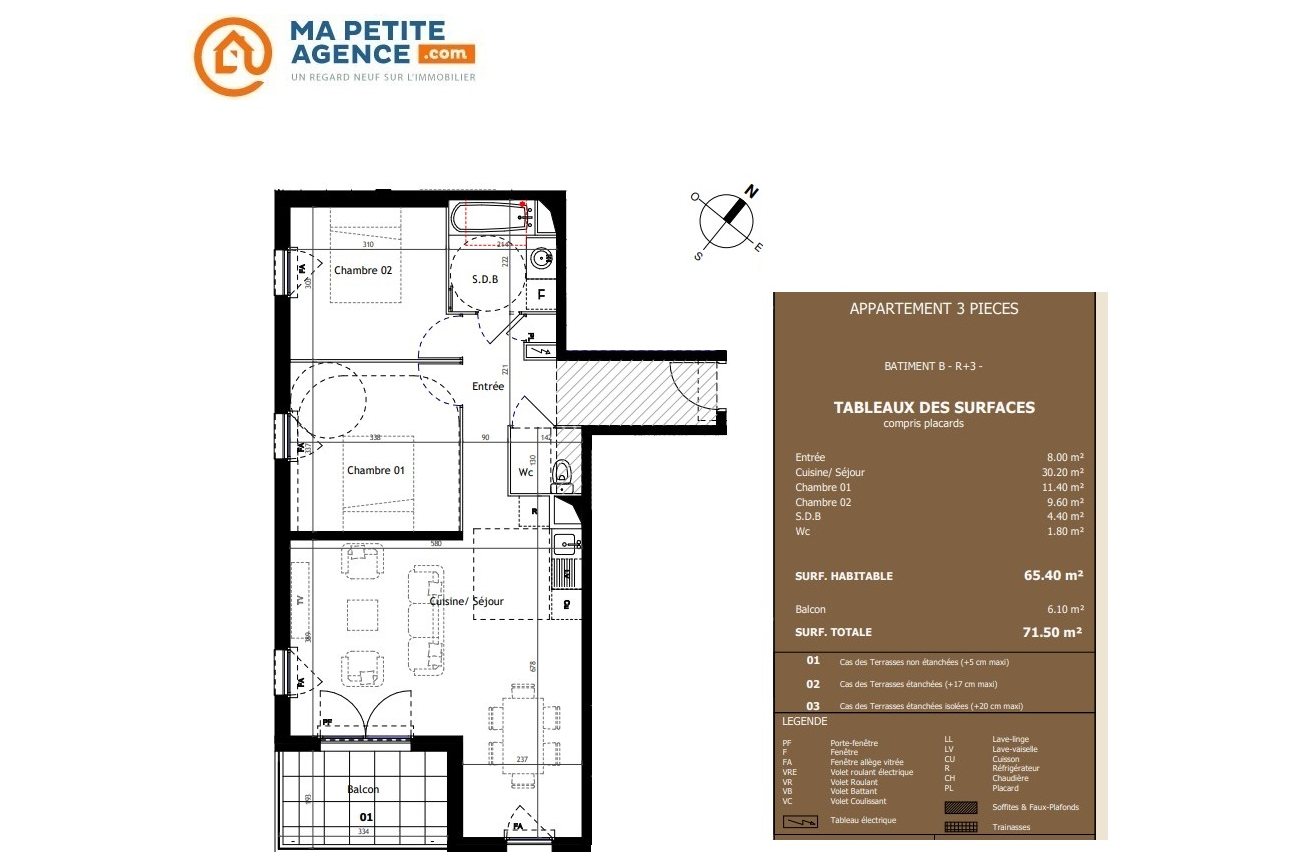 Appartement à vendre à Montpellier 65 m² 322 500 € | Ma Petite Agence