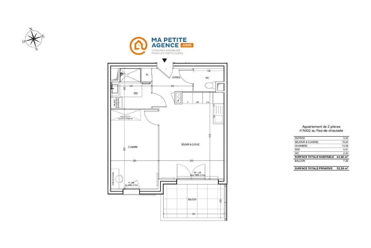 Appartement à vendre à AVIGNON 45 m² 165 000 € | Ma Petite Agence