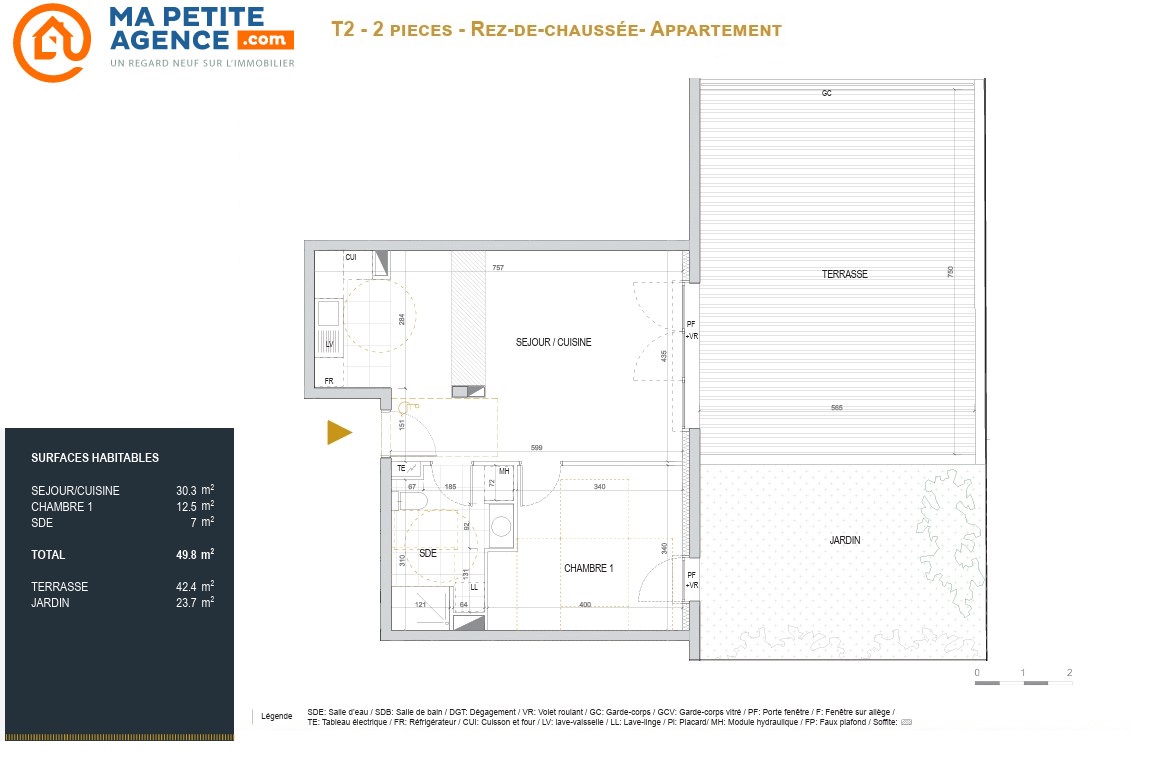 Appartement à vendre à Pessac 50 m² 299 900 € | Ma Petite Agence