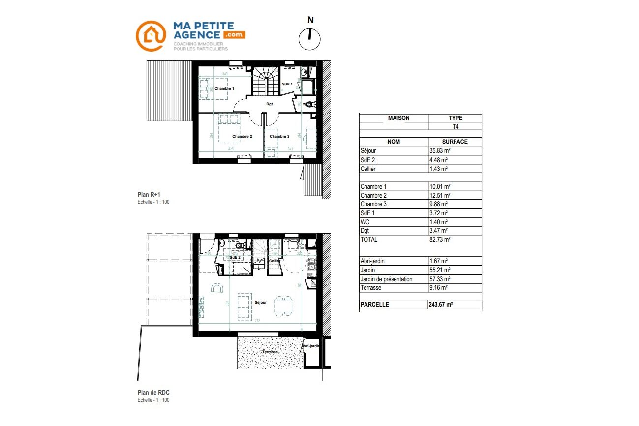 Maison à vendre à Montlouis-sur-Loire 82 m² 235 000 € | Ma Petite Agence