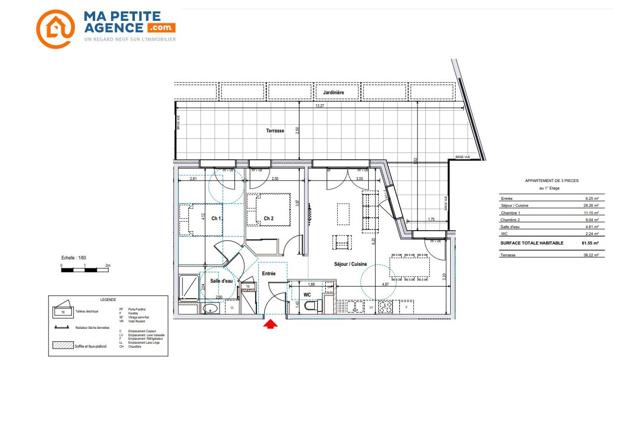 Appartement à vendre à Annemasse 61 m² 369 400 € | Ma Petite Agence