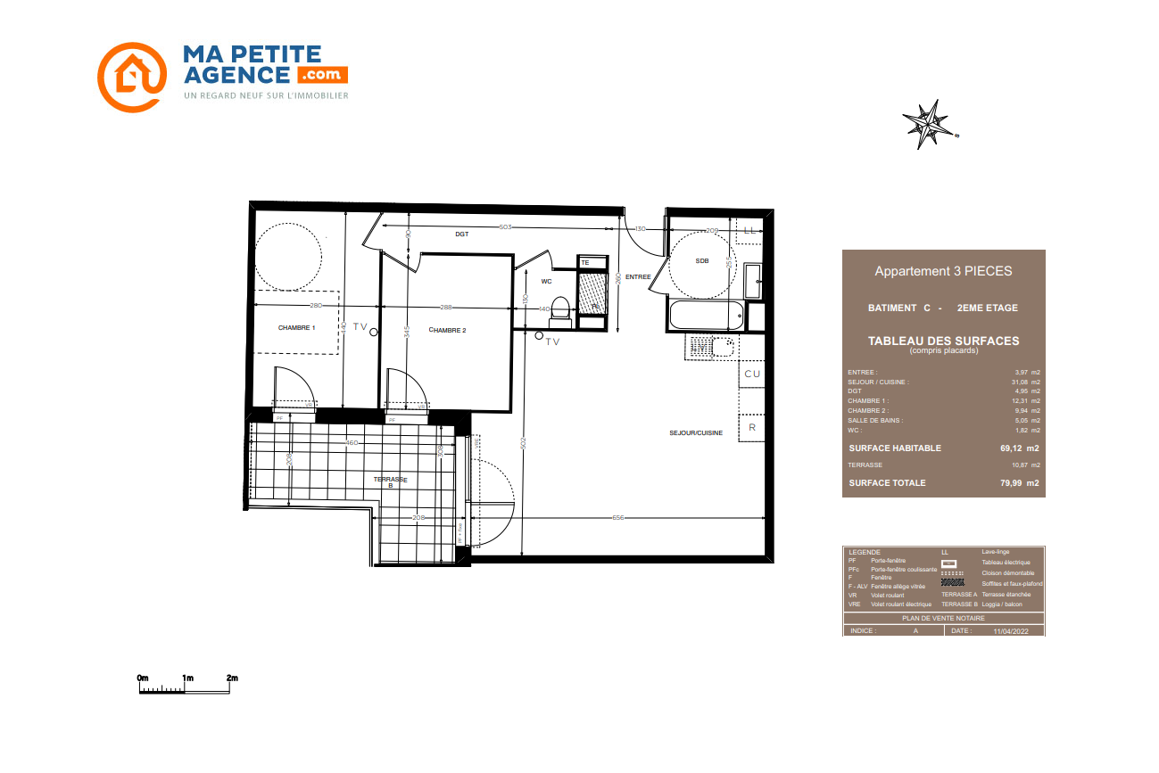 Appartement à vendre à Castelnau-le-Lez 69 m² 304 600 € | Ma Petite Agence