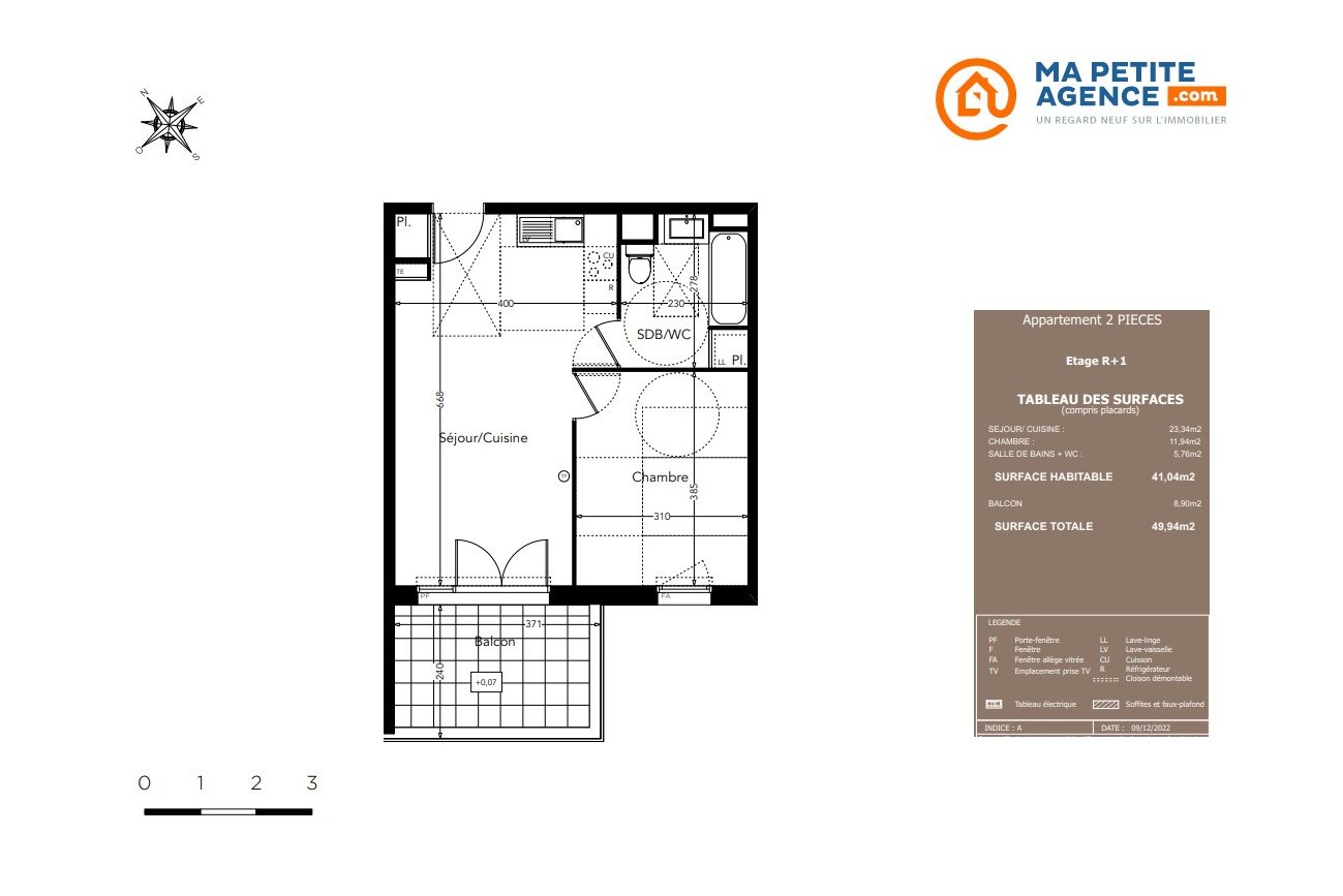 Appartement à vendre à Castelnau-le-Lez 41 m² 234 900 € | Ma Petite Agence